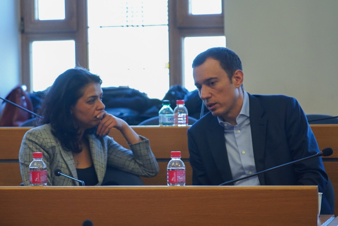 Ваня Григорова и кметът Васил Терзиев