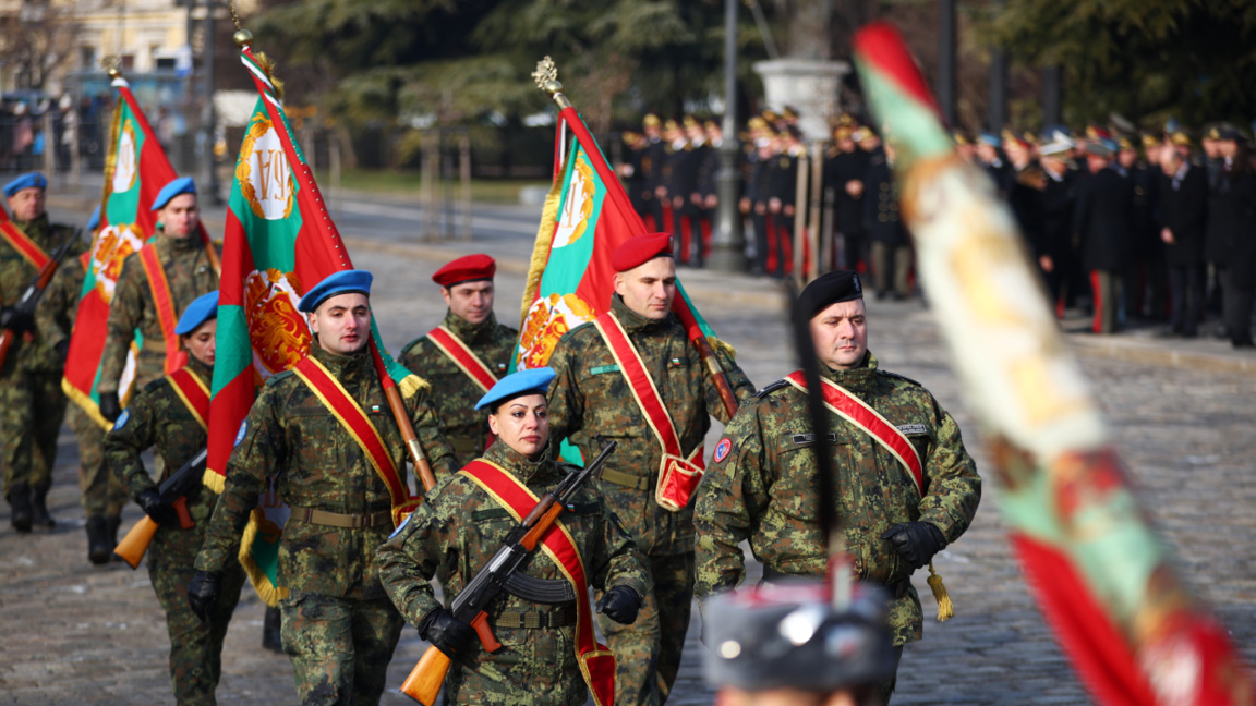 Αγιασμός των πολεμικών σημαιών του Βουλγ...
