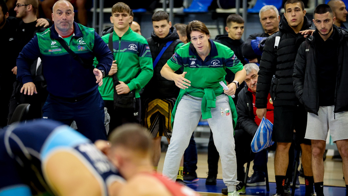 Треньорите в СКБ "Берое" Диян Динчев и Даяна Стойчева