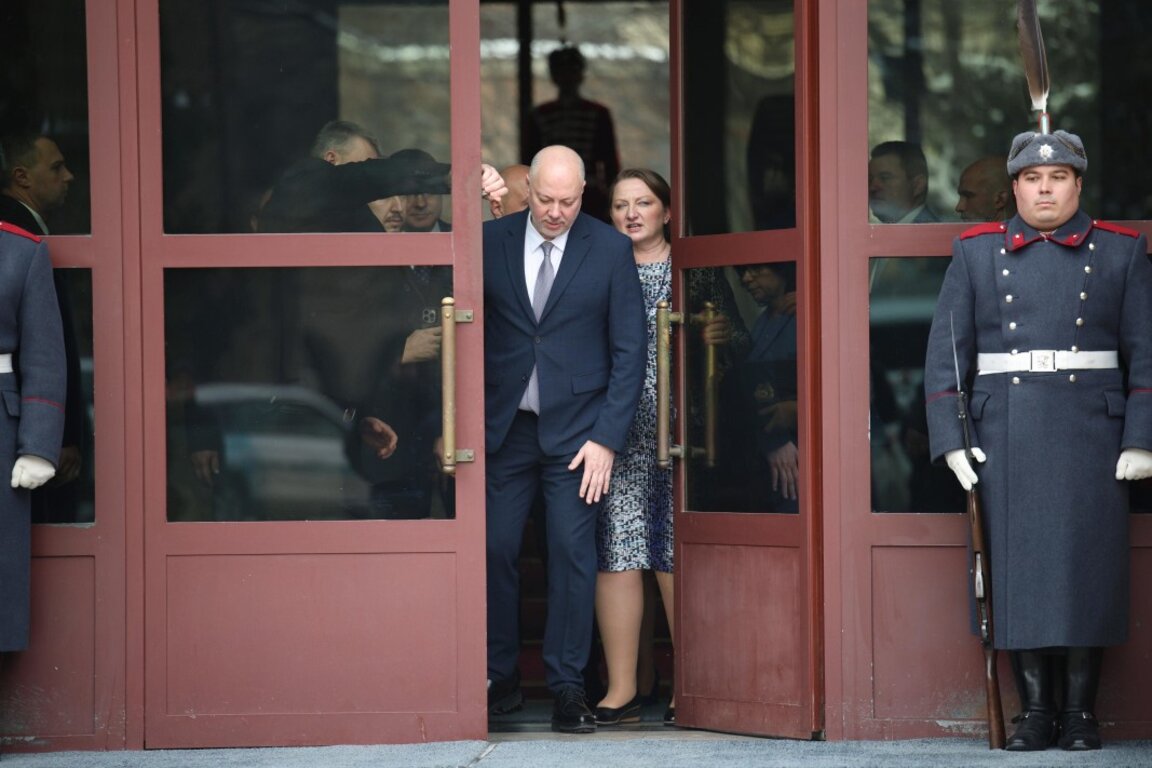 Росен Желязков на излизане от президентството - София, 15 януари 2025