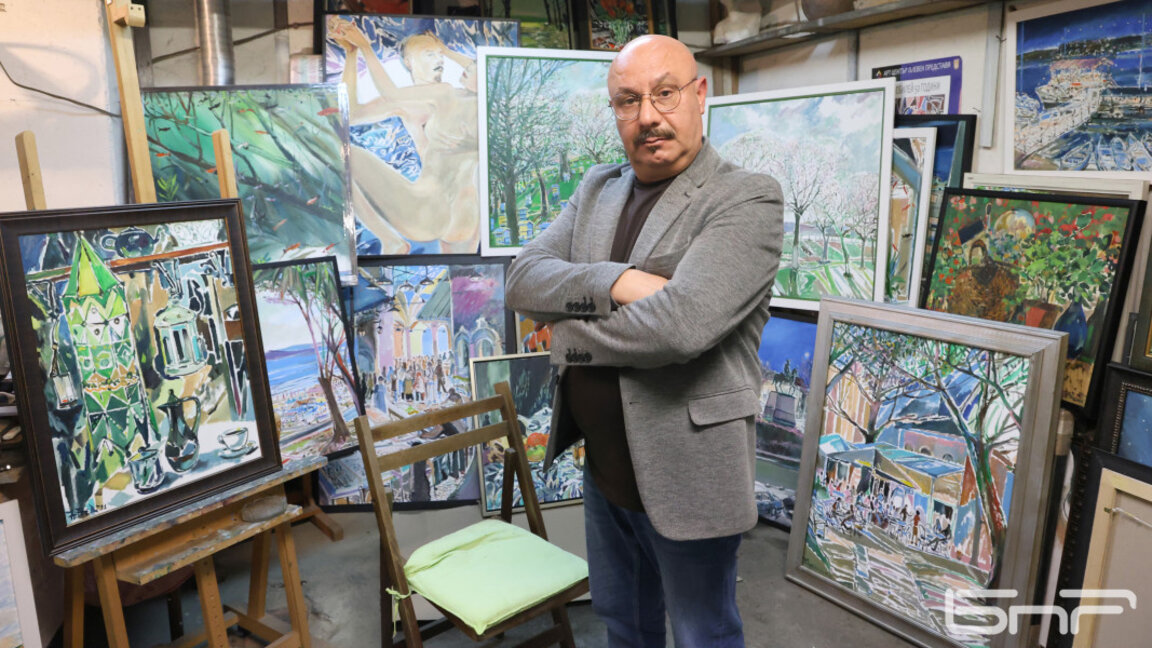 В ателието на Николай Неделчев