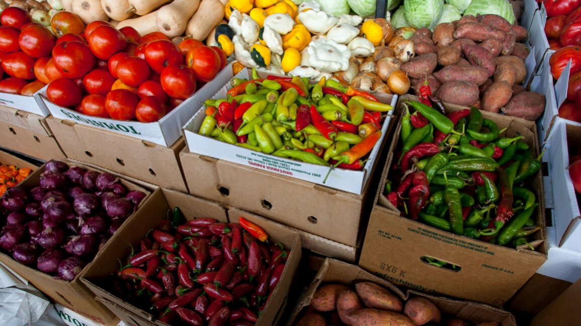 Marché national des produits bio à Véliko Tarnovo...