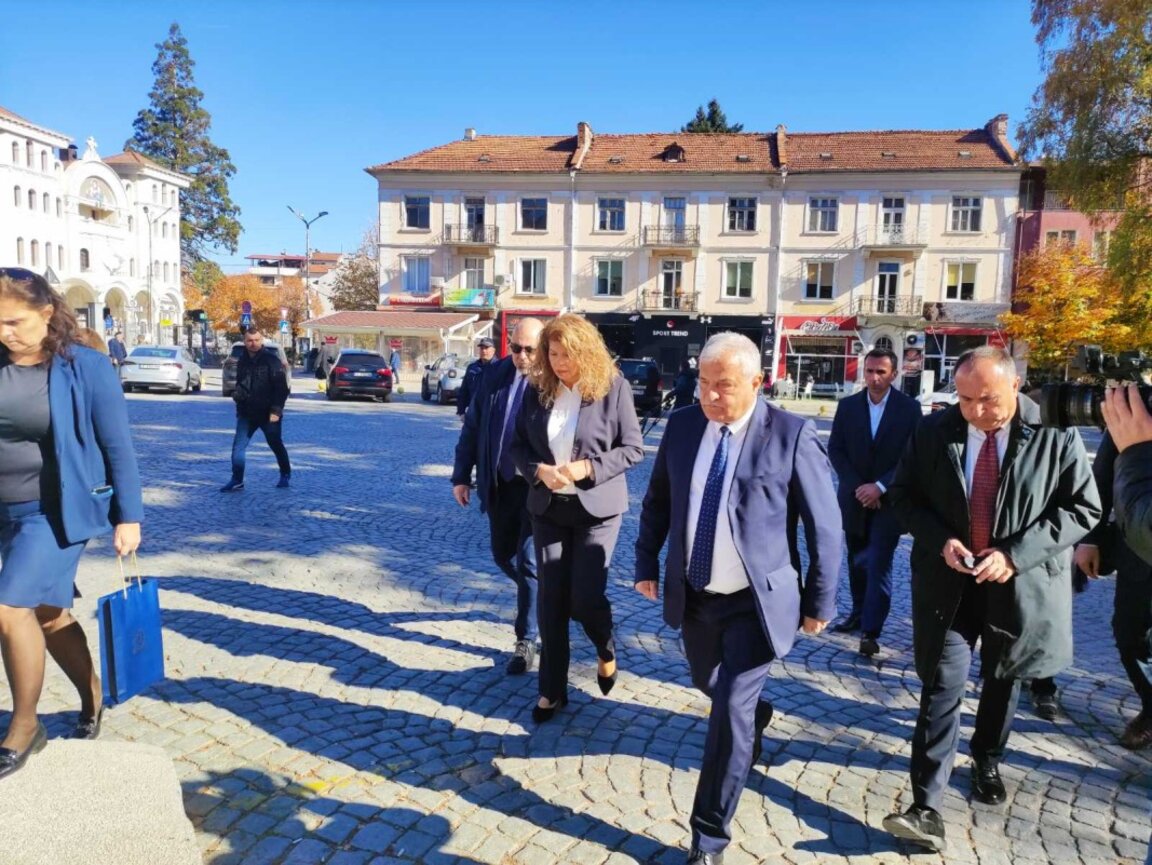 Вицепрезидентът Илияна Йотова е на посещение в град Гоце Делчев -  7 ноември 2024 г.