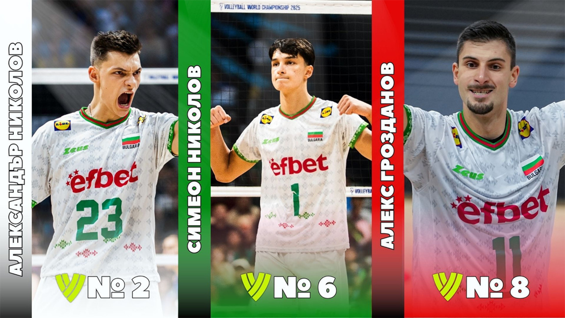 Alex Nikolov este numărul 2 în voleiul mondial